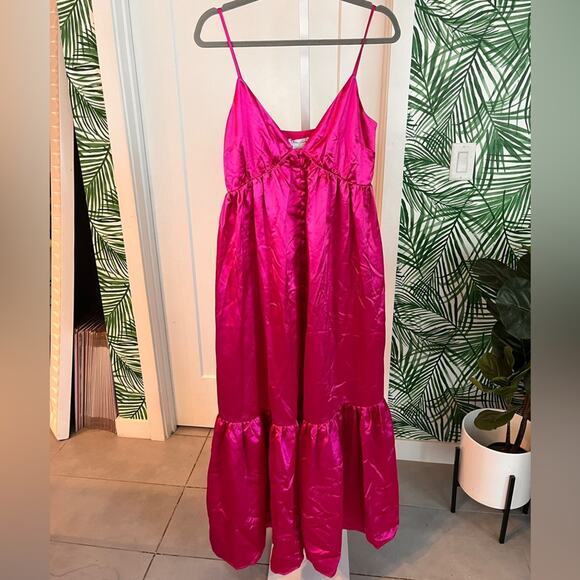 NWT Lovers + Friends Dawson Maxi Top in Magenta Pink Small - Picture 2 of 10